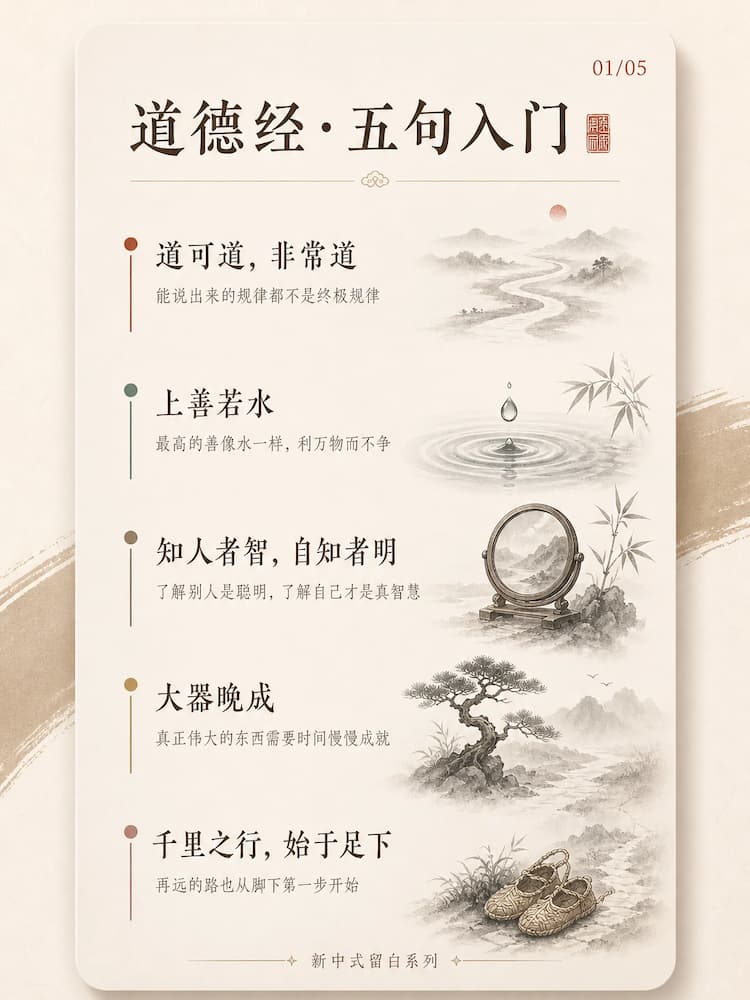 新中式留白 · 道德经智慧