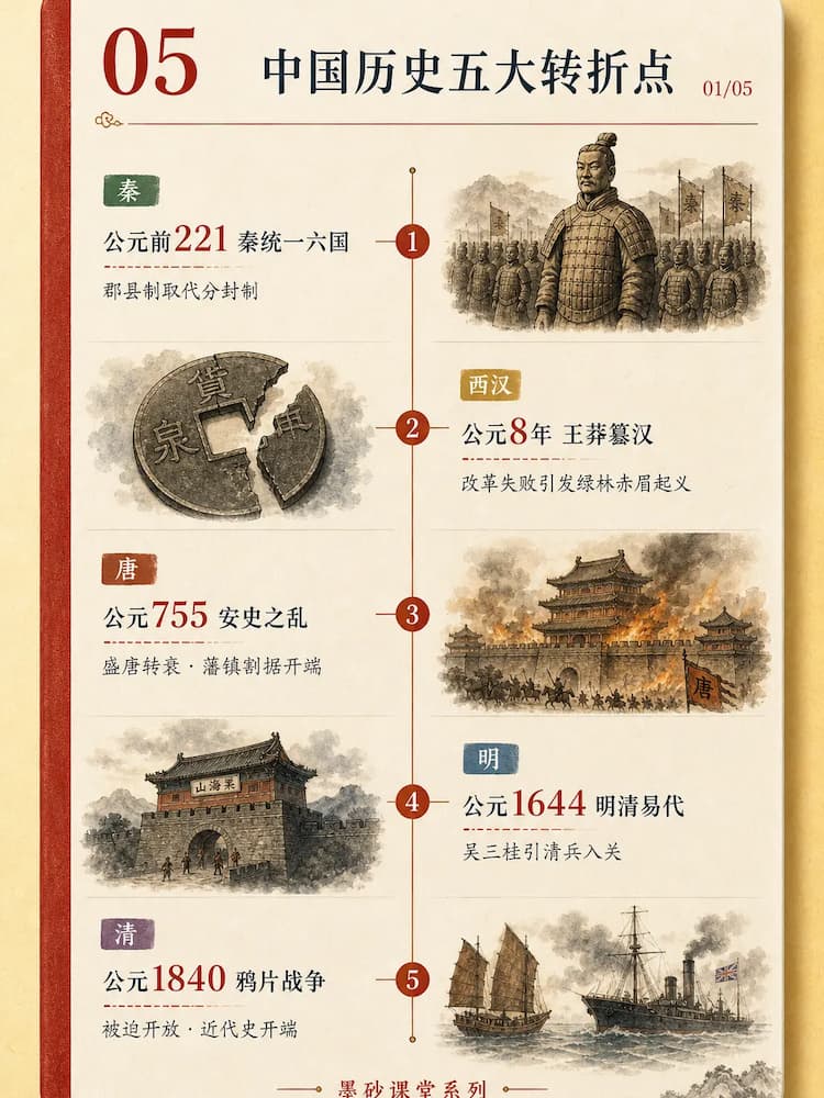 墨砂课堂 · 历史时间线